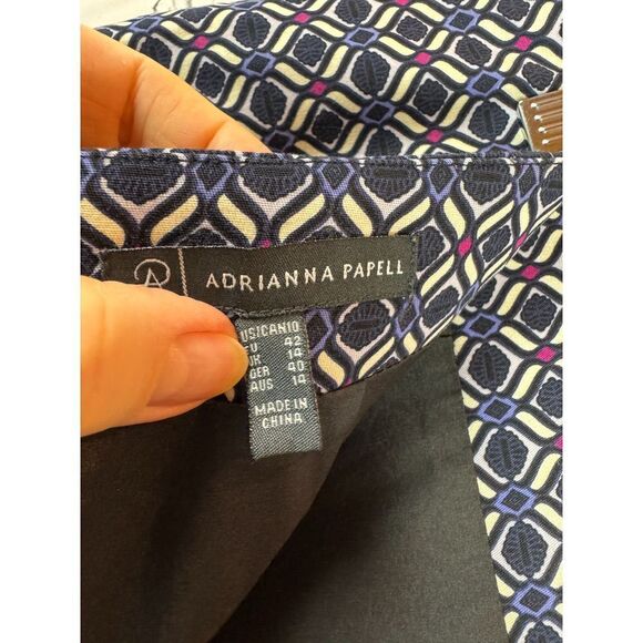 ADRIANNA PAPELL cotton stretch lined pencil straight skirt size 10 NWOT - Picture 9 of 10